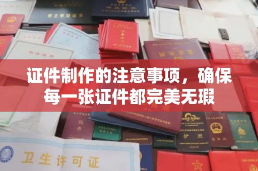 济宁证件制作的注意事项，确保每一张证件都完美无瑕