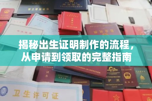 济宁揭秘出生证明制作的流程，从申请到领取的完整指南