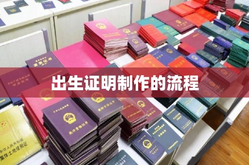 济宁出生证明制作的流程