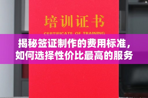 济宁揭秘签证制作的费用标准，如何选择性价比最高的服务？