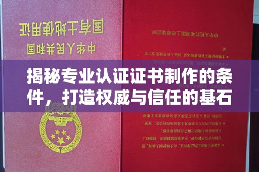 济宁揭秘专业认证证书制作的条件，打造权威与信任的基石