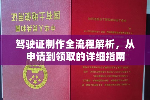 济宁驾驶证制作全流程解析，从申请到领取的详细指南
