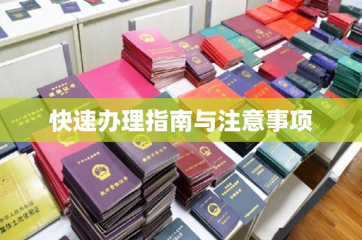 济宁快速办理指南与注意事项